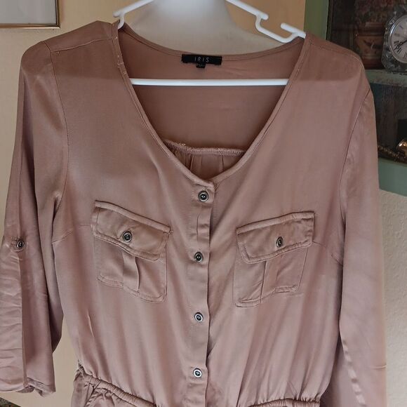 Iris Beige Romper - Picture 2 of 9